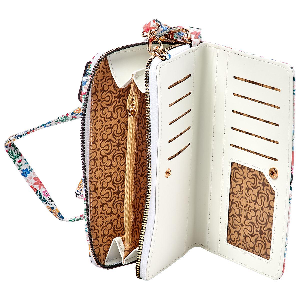 Womens DS Fashion North/South Crossbody Wallet with Tech Window