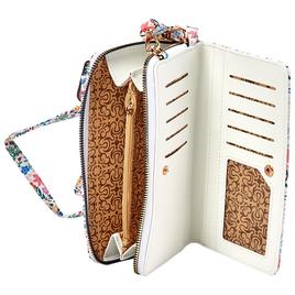 Womens DS Fashion North/South Crossbody Wallet with Tech Window