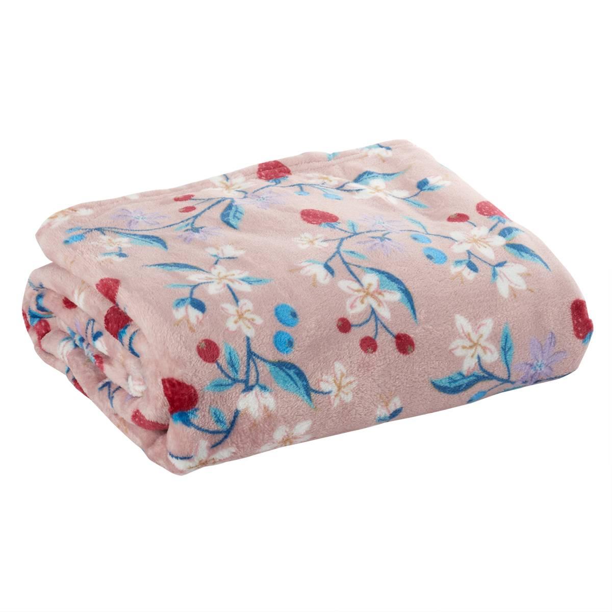 Ashley Cooper(tm) Strawberry Fields Print Plush Throw