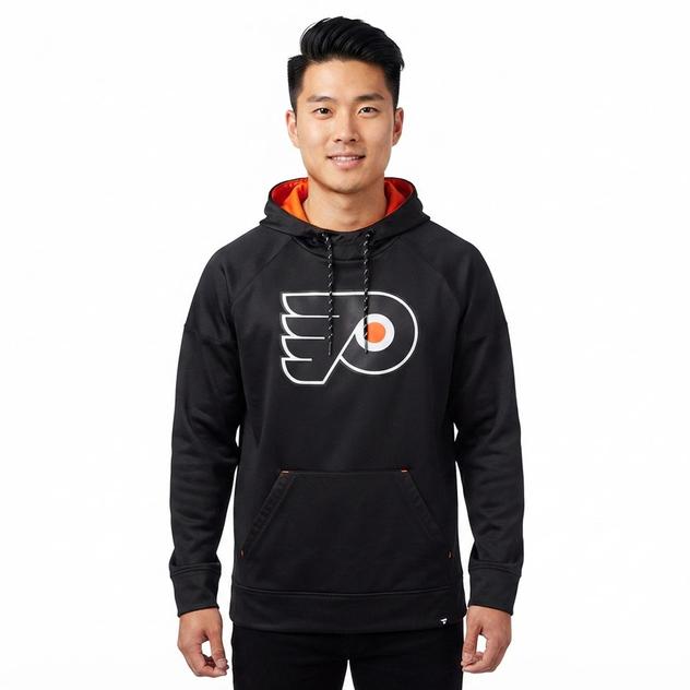 Mens Fanatics Flyers Defender Pullover Hoodie - Black