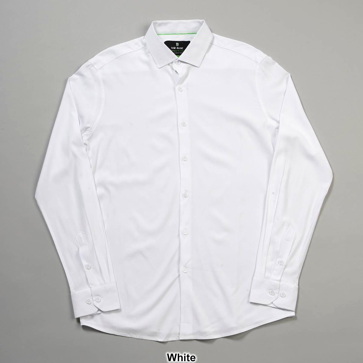 Mens Tom Baine Slim Fit Solid Dress Shirt