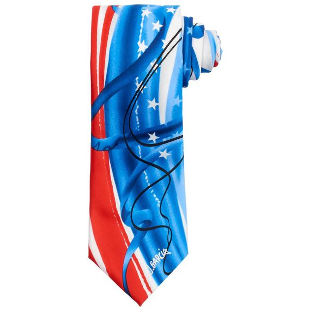Mens Jerry Garcia Happy Birthday Stars & Stripes Tie