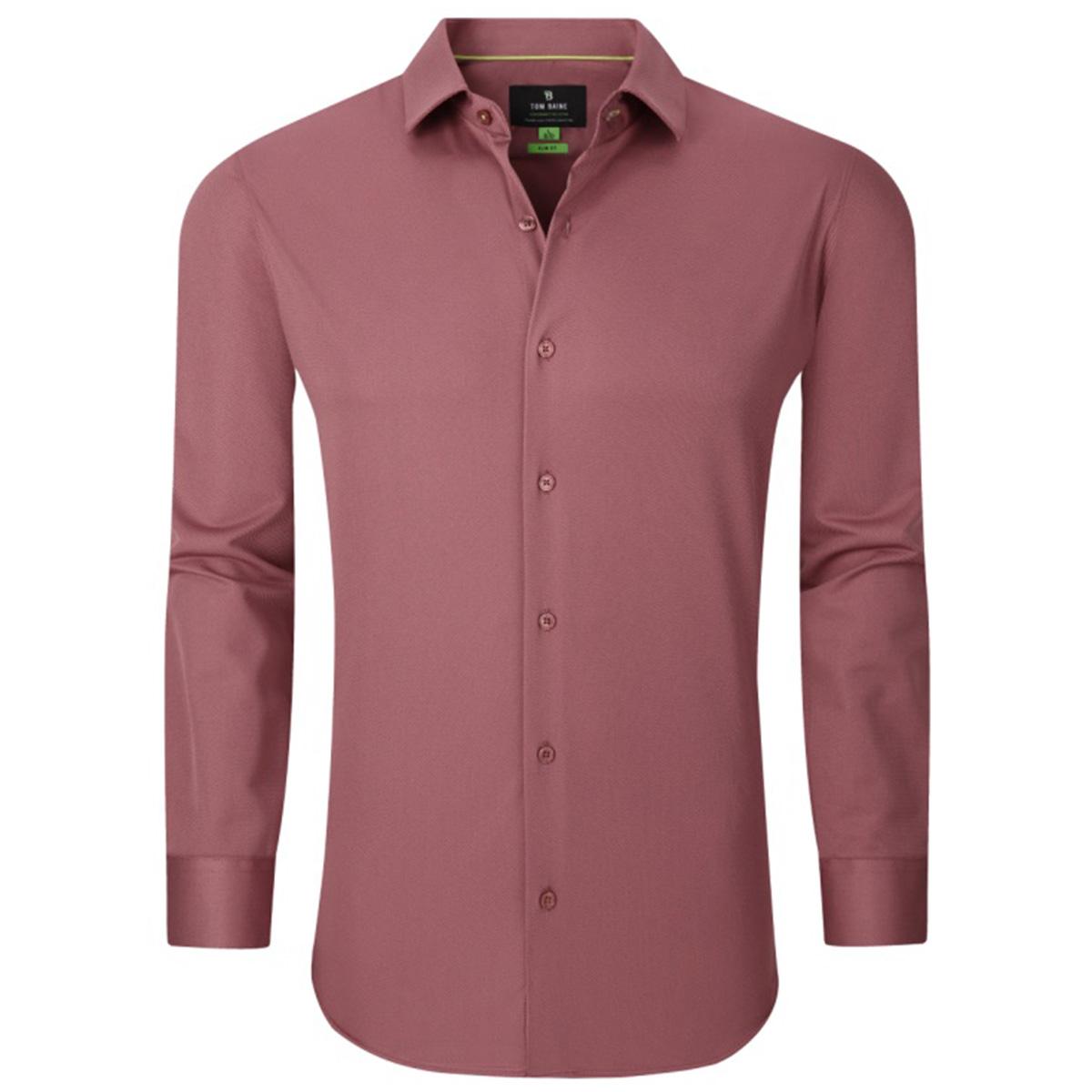 Mens Tom Baine Slim Fit Performance Dress Shirt - Rust