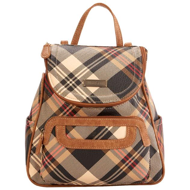 MultiSac Major Bexley Plaid Camel Backpack
