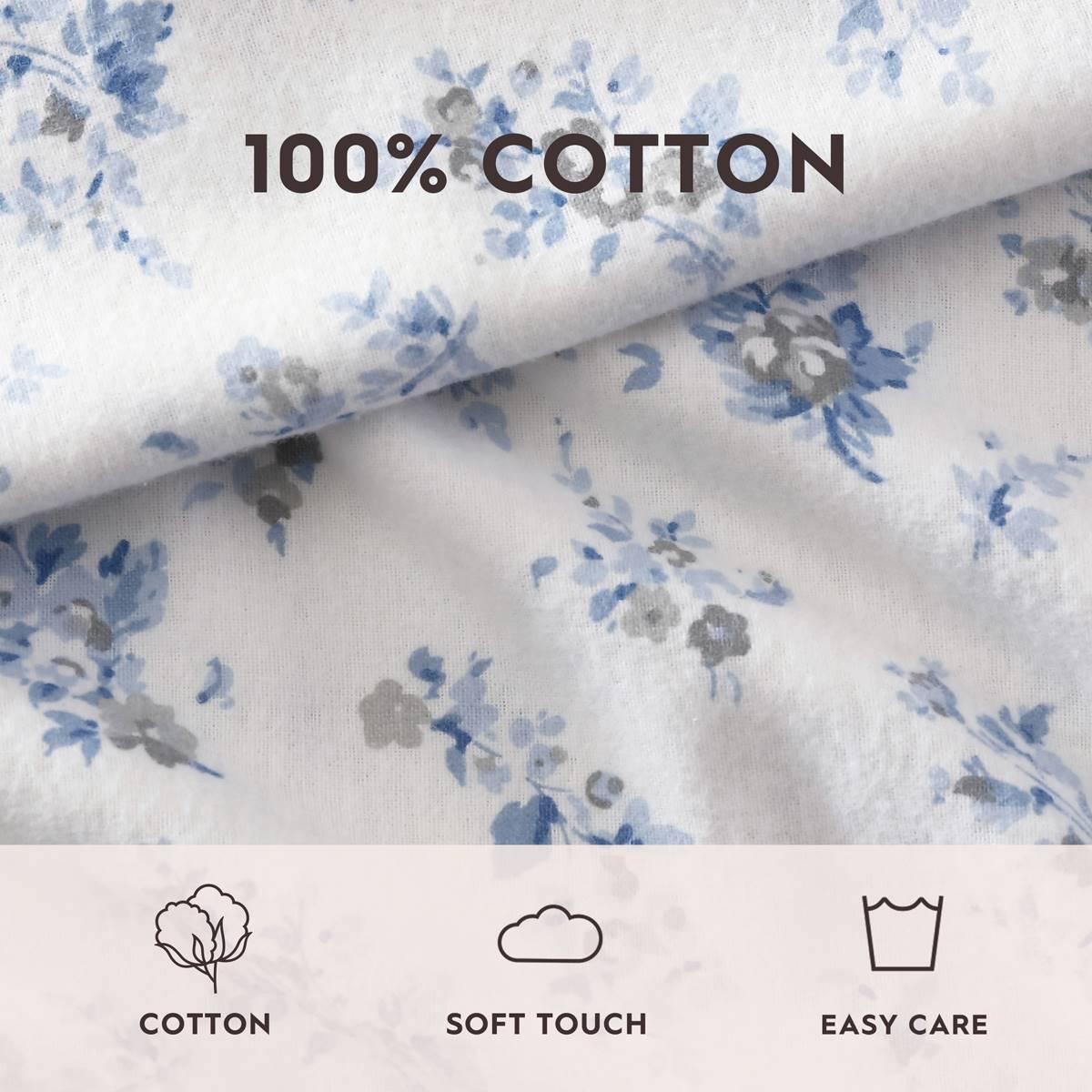 Laura Ashley Audrey Cotton Flannel Sheet Set