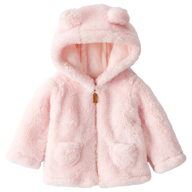 Baby Girl (3-24M) Carter's® Sherpa Pink Hooded Zip-Up Jacket