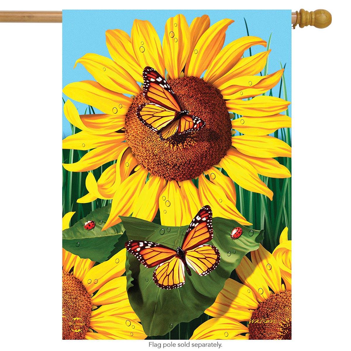Briarwood Lane Sunflower Field House Flag