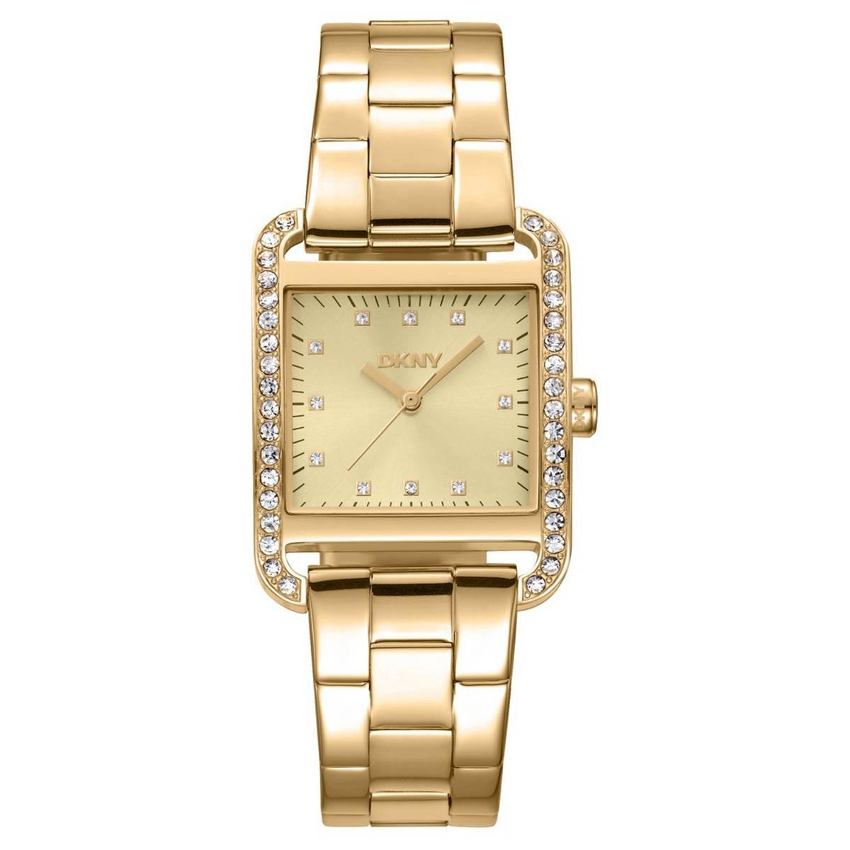 Womens DKNY City Glitz Champagne Dial Watch - DK1L003M0025