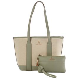 Nanette Lepore Sylas Canvas Tote with Pouch