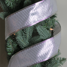 Northlight Club 12pk. Shiny Silver Stripe Christmas Ribbon Spool