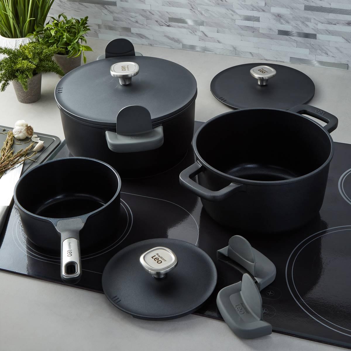 BergHOFF Phantom 6pc. Nonstick Ceramic Cookware Set w/ Lids