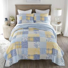 Donna Sharp Spring Flowers 3pc. Cotton Pieced Quilt Set