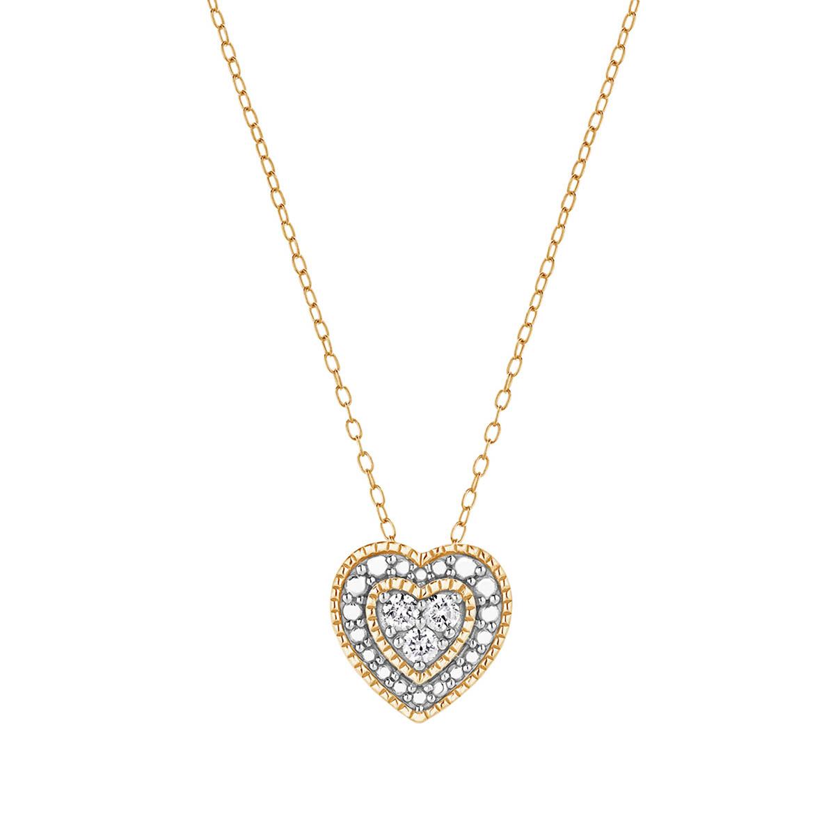 Nova Star™ 1/10ctw. Lab Grown Diamond Heart Pendant