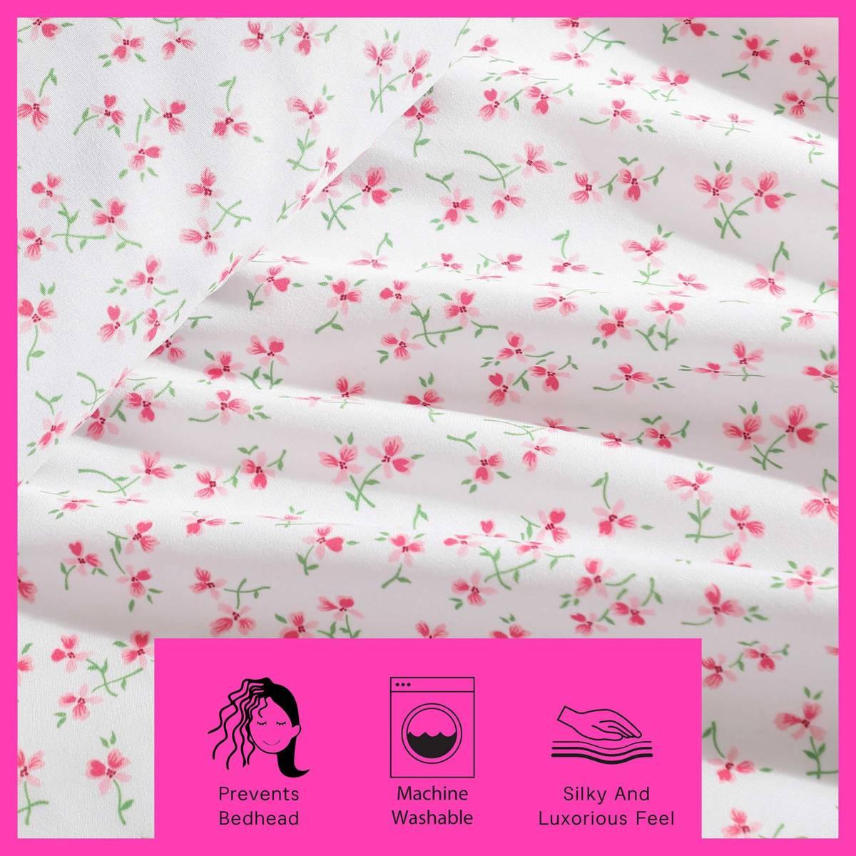 Betsey Johnson Ballet Floral Microfiber Sheet Set