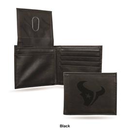 Mens NFL Houston Texans Faux Leather Bifold Wallet