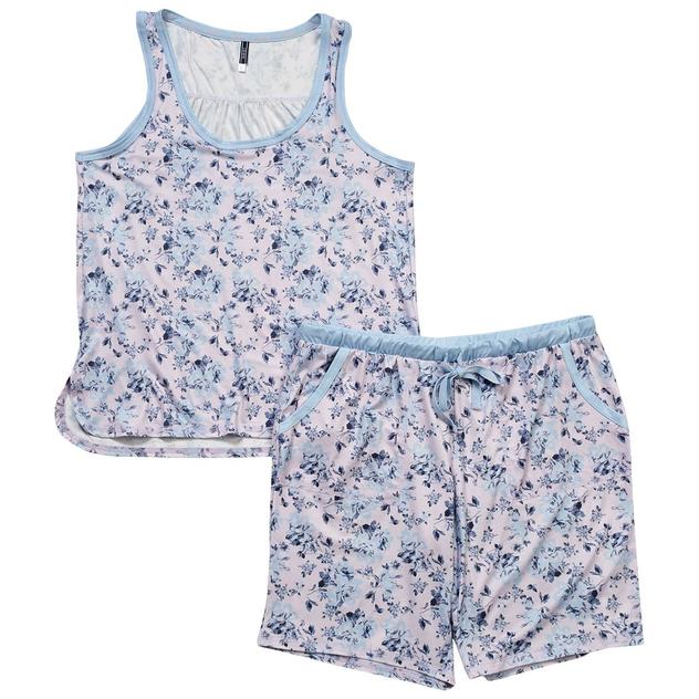 Plus Size IZOD® Spring Floral Tank & Bermuda Short Pajama Set