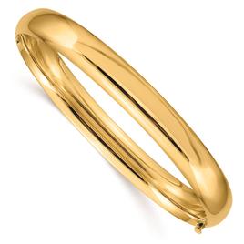 Gold Classics(tm) 14kt. Gold 5/16 Oversize Polished Hinged Bangle