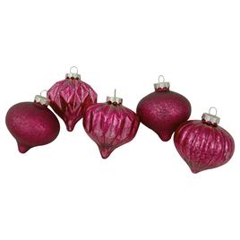 Northlight 12ct. Pink Mercury Glass Christmas Ornament Set