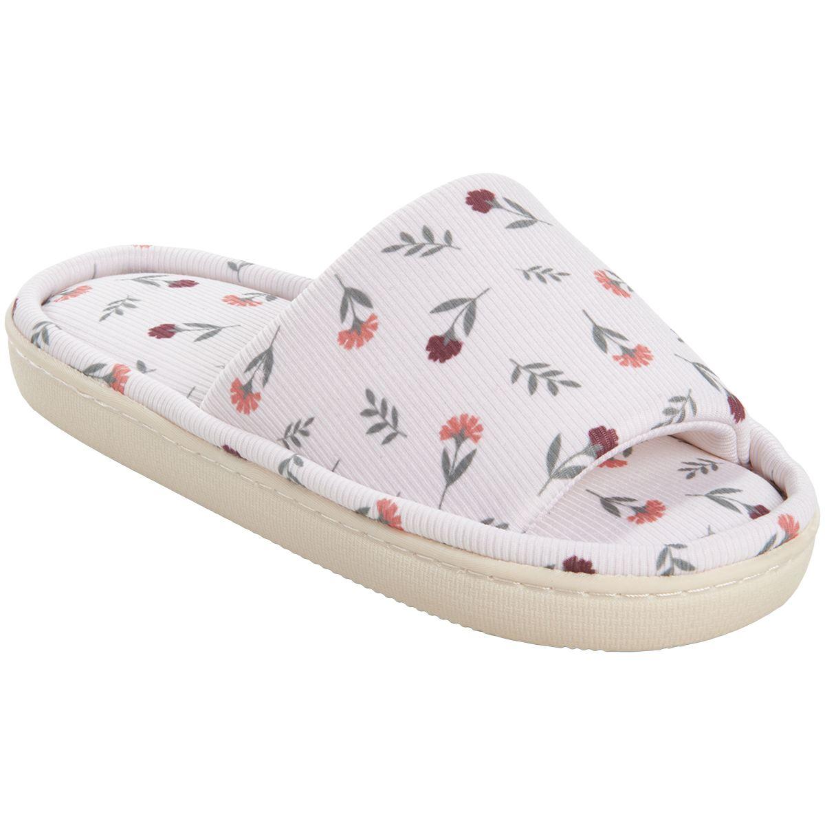 Womens Ella & Joy Floral Slide Slippers