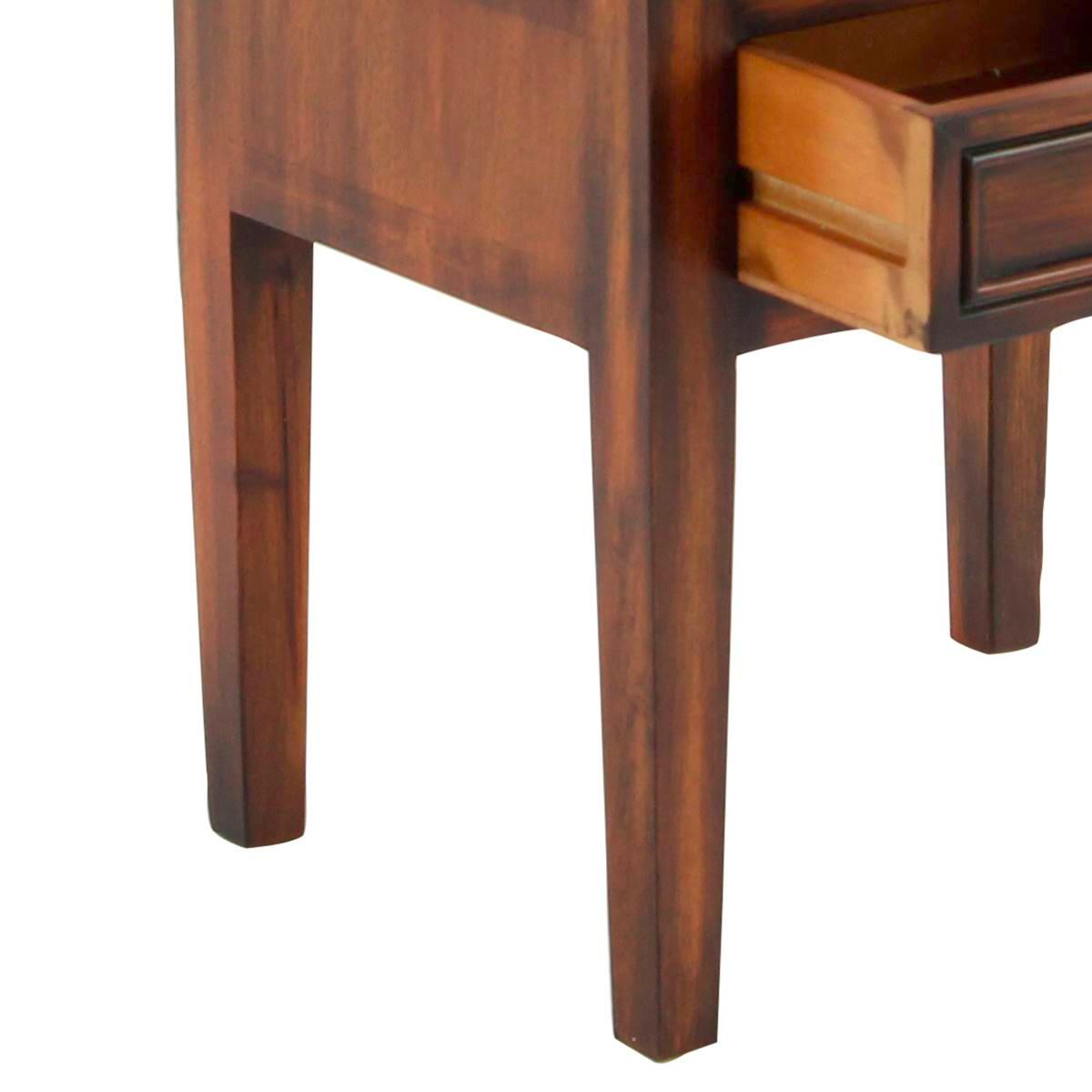 9th & Pike® Brown Pine Traditional Accent Table