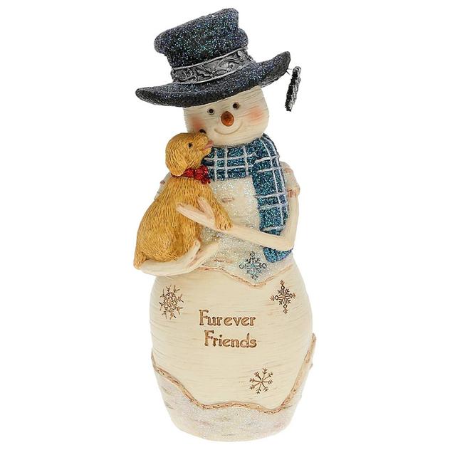 Pavilion 6in. Furever Friends Snowman Holding Puppy