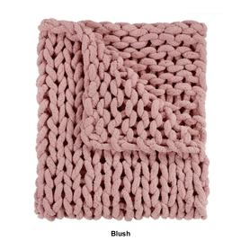 Donna Sharp Solid Chenille Knitted Throw Blanket