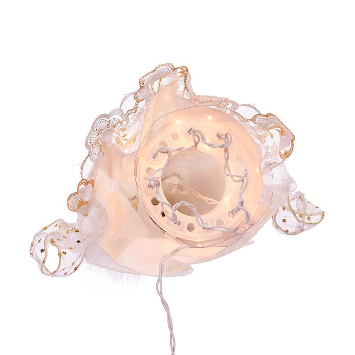 Kurt Adler UL 10-Light 14in. Gold Angel Treetop