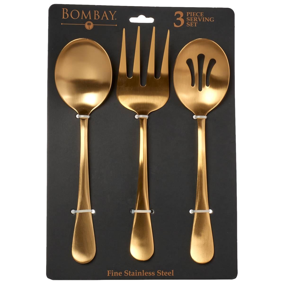 Bombay Matte Gold 3pc. Serving Set