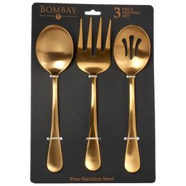 Bombay Matte Gold 3pc. Serving Set