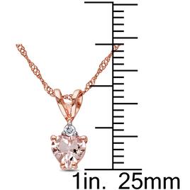 Gemstone Classics™ 10kt. Rose Gold Heart Shaped Pendant