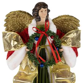 Northlight Seasonal 18in. Angel w/Wreath Christmas Tree Topper