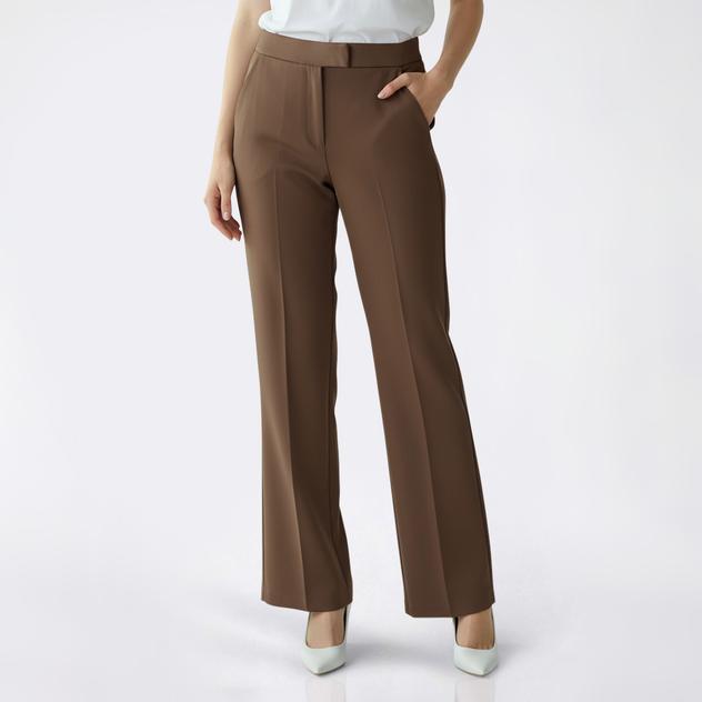 Juniors Hunter & Brown Extend Tab Waistband Wide Leg Dress Pants