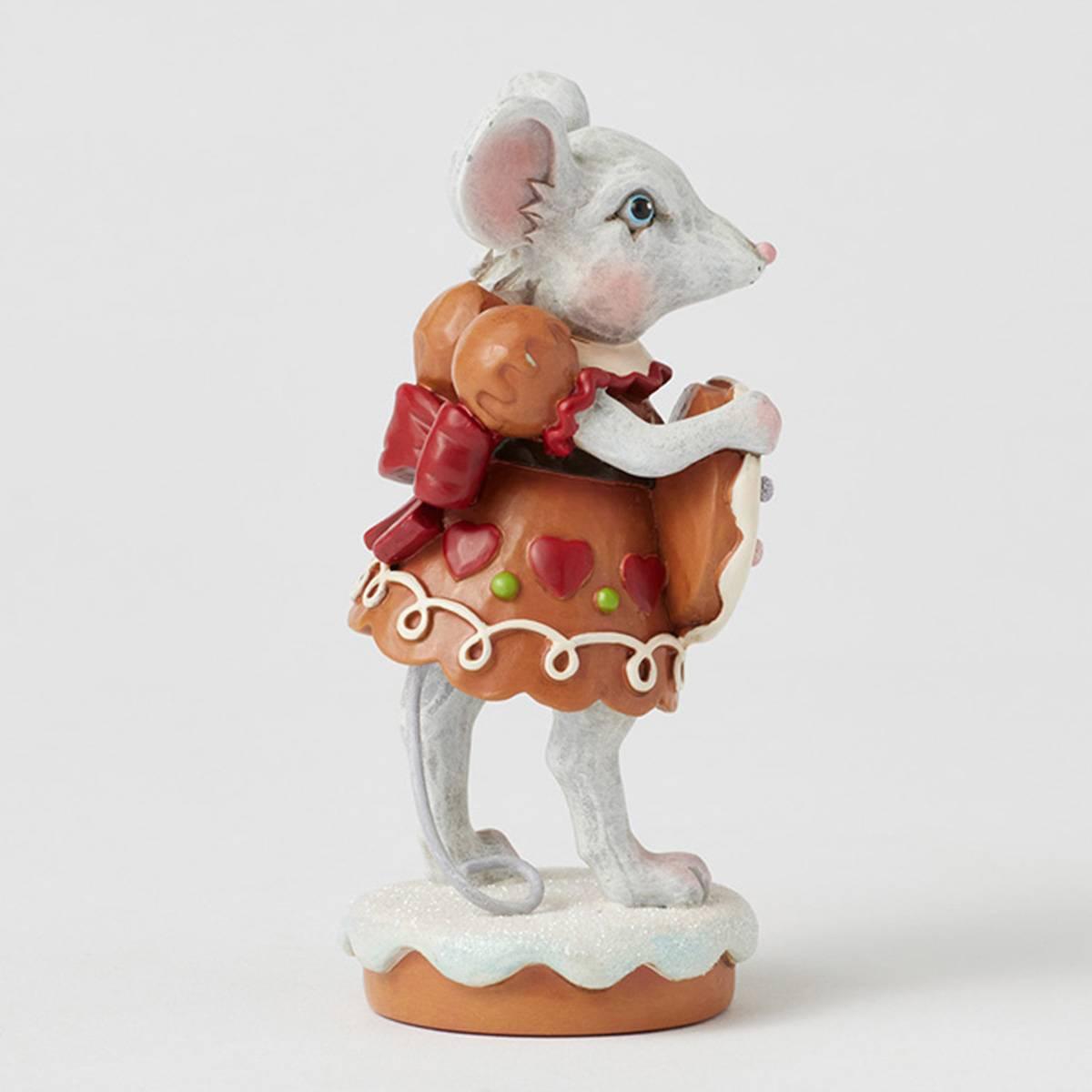 Jim Shore Gingerbread Mouse Girl Christmas Figurine