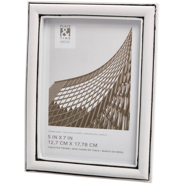 New View White Resin Frame - 5x7