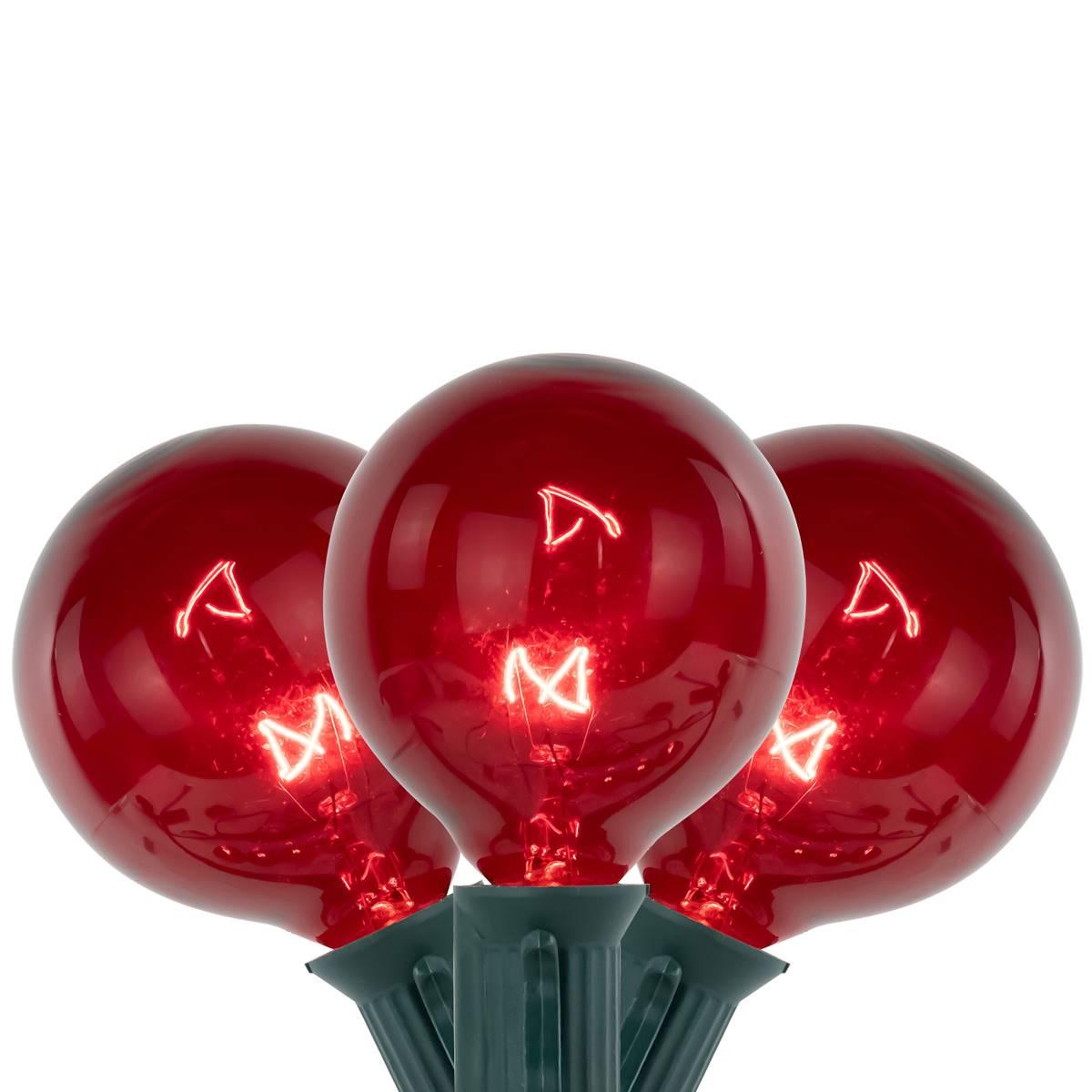 Northlight Seasonal 10ft. Red G50 Globe Christmas Patio Lights