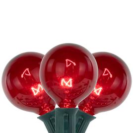 Northlight Seasonal 10ft. Red G50 Globe Christmas Patio Lights