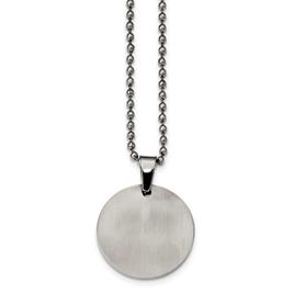 Mens Gentlemen's Classics™ Round 2.0mm Thick Dog Tag Necklace