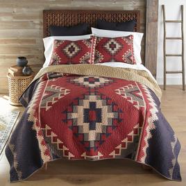 Donna Sharp 3pc. Mojave Red Reversible Quilt Set