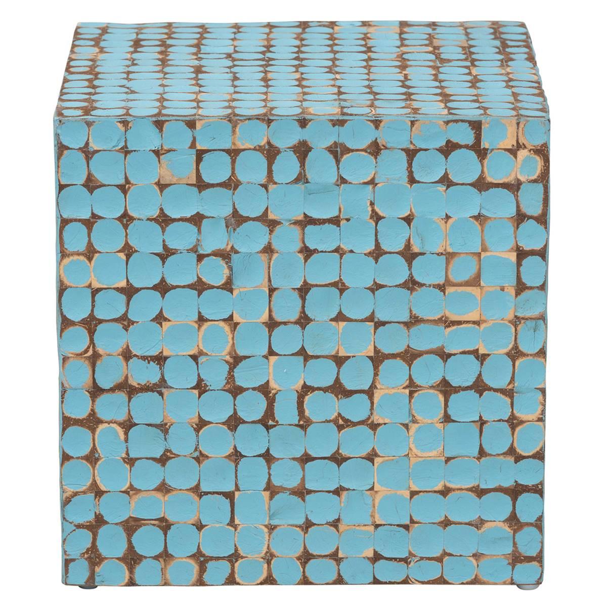 bali & pari Janella Bohemian Coconut Shell End Table