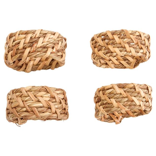 Table Jewelry Set of 4 Wicker Napkin Rings