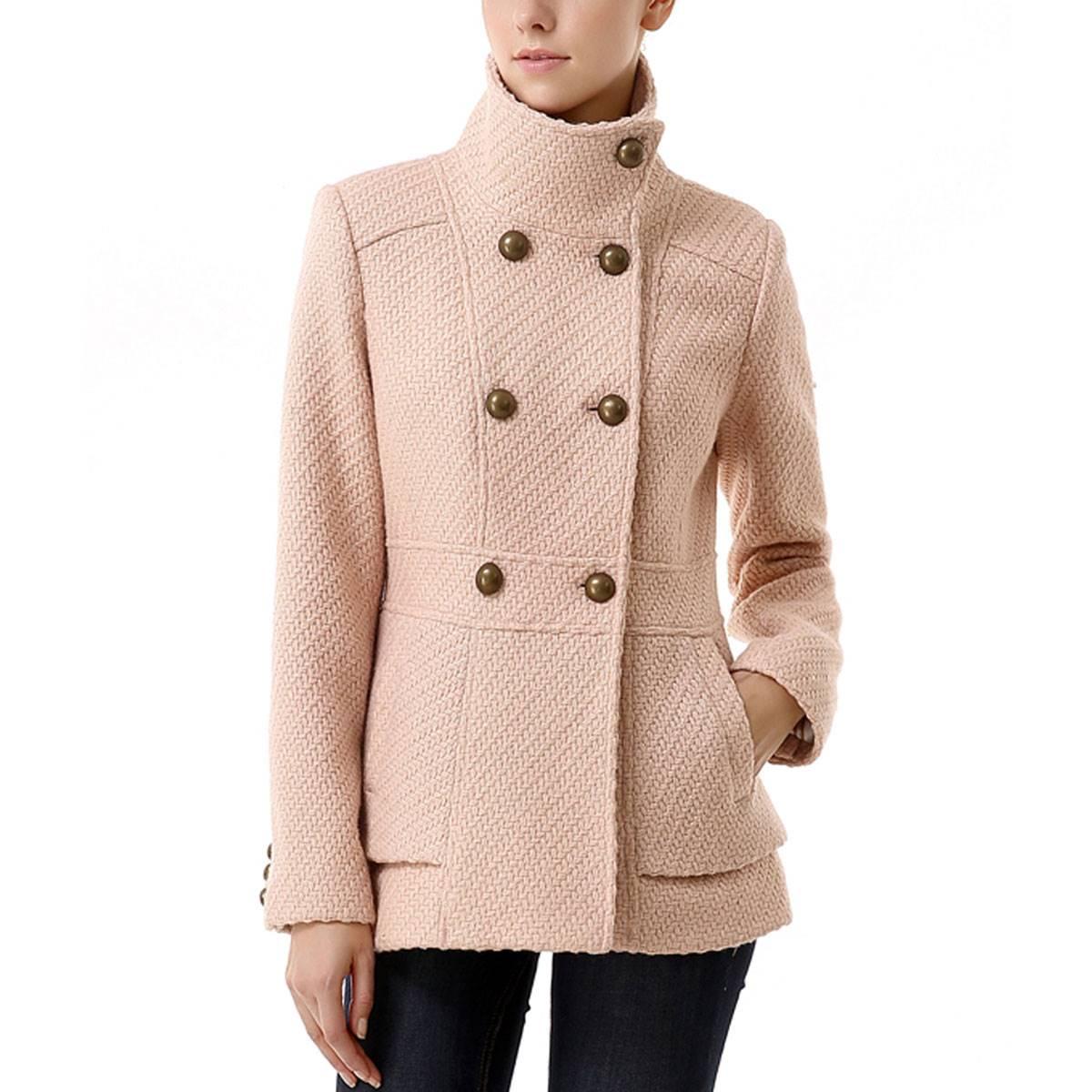 Womens BGSD Wool Boucle Coat