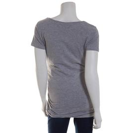 Womens Times Two Short Sleeve Side Ruched Maternity Top