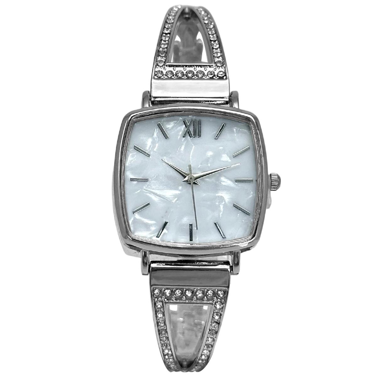 Womens Mother of Pearl Dial Silver Quartz Watch - LWBN10BV