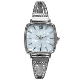 Womens Mother of Pearl Dial Silver Quartz Watch - LWBN10BV