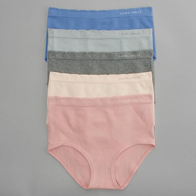 Womens Laura Ashley® 5pk. Seamless Brief Panties - LS3709-5PKX