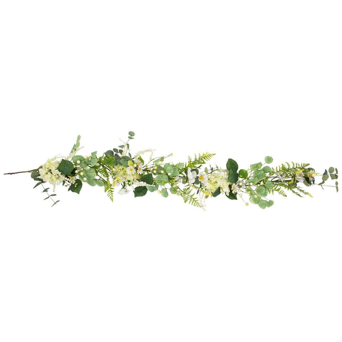 Northlight Seasonal Artificial Hydrangea & Eucalyptus Garland