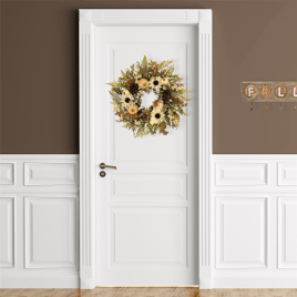 Northlight 28in. Sunflowers & Pumpkins Fall Harvest Wreath