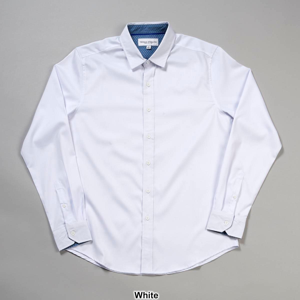 Mens Thomas Sterling Long Sleeve Dress Shirt - Solid