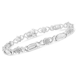 Haus of Brilliance 1.0ctw. Diamond X-link Bracelet