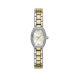 Womens Caravelle Crystal Barrel Dress Watch - 45L168